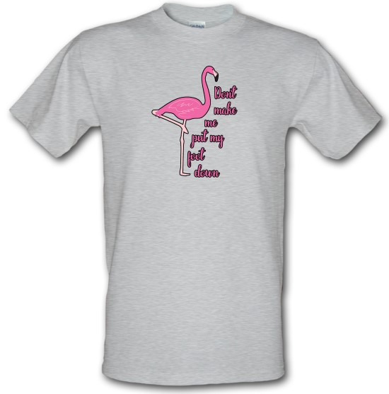 Don't Make Me Put My Foot Down t-shirts