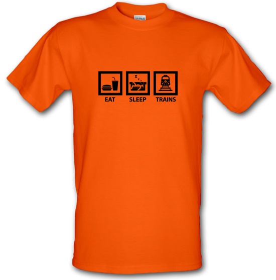 Eat, Sleep, Trains t-shirts