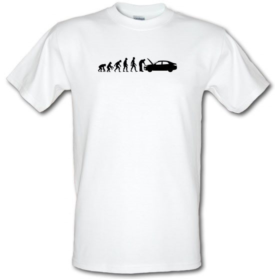 Evolution Of Man Car Mechanic t-shirts