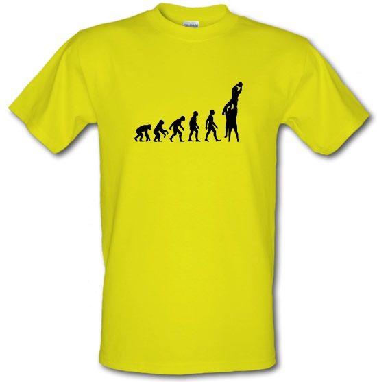 Evolution of man Rugby Lineout t-shirts