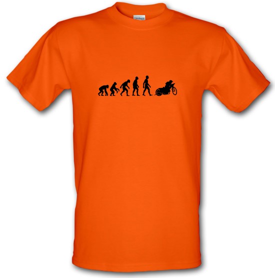 Evolution Of Man Speedway t-shirts