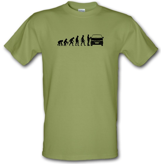 Evolution of Man T4 Campervan t-shirts