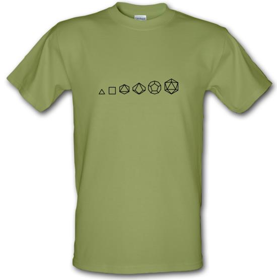 Evolution of Role Playing Dice t-shirts