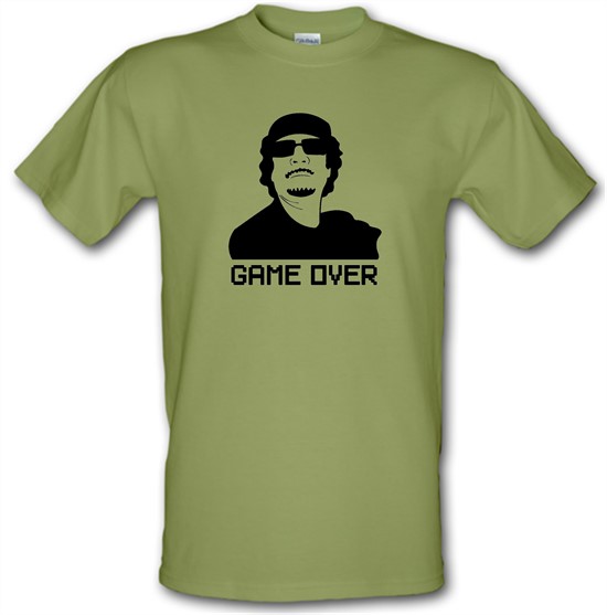 Game Over Gaddafi t-shirts