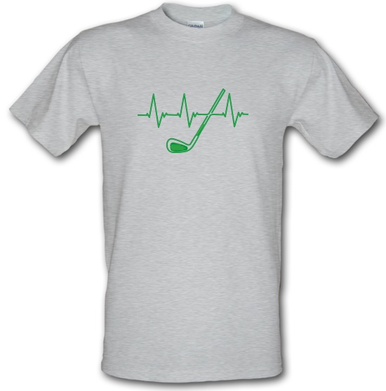 Golf Heartbeat t-shirts