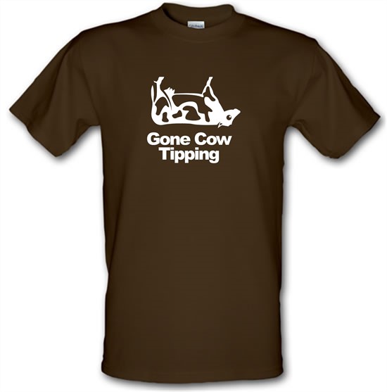 Gone Cow Tipping t-shirts