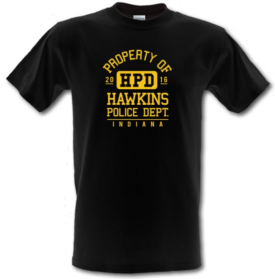 Hawkins Police Department t-shirts