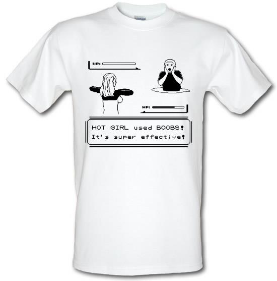 Hot Girl Used Boobs. It's Super Effective. t-shirts