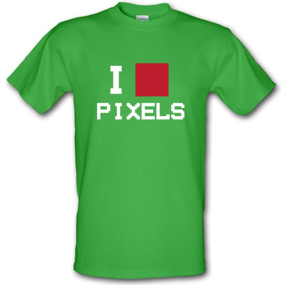 I Love Pixels t-shirts