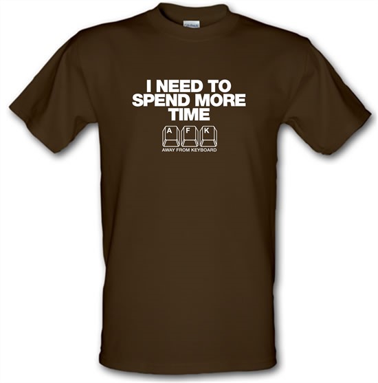 I Need To Spend More Time Away From Keyboard t-shirts