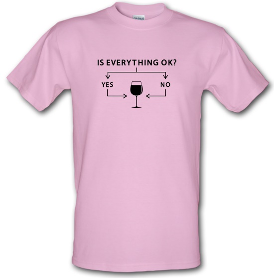 Is Everything Ok? Wine. t-shirts