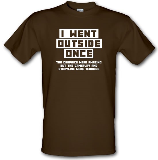I Went Outside Once t-shirts