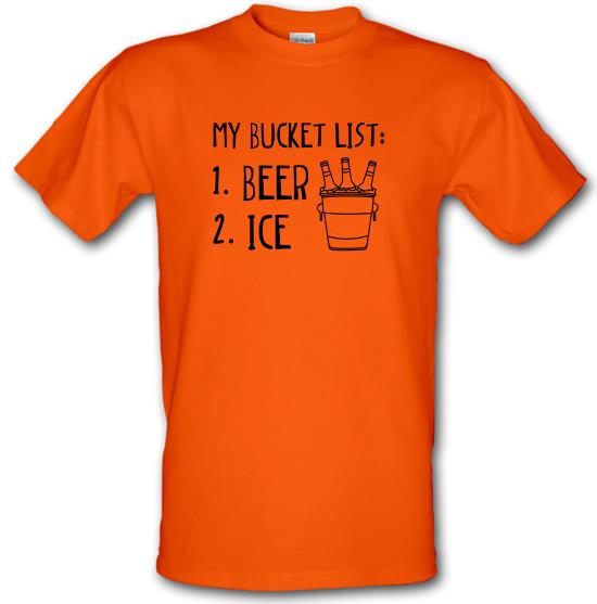 My Bucket List t-shirts