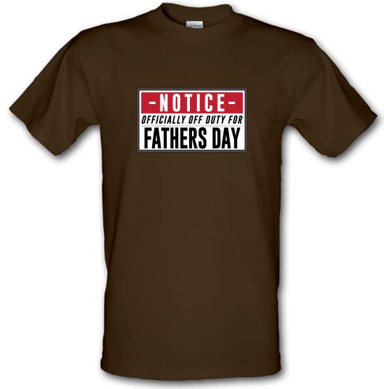 Off Duty Fathers Day Sign t-shirts
