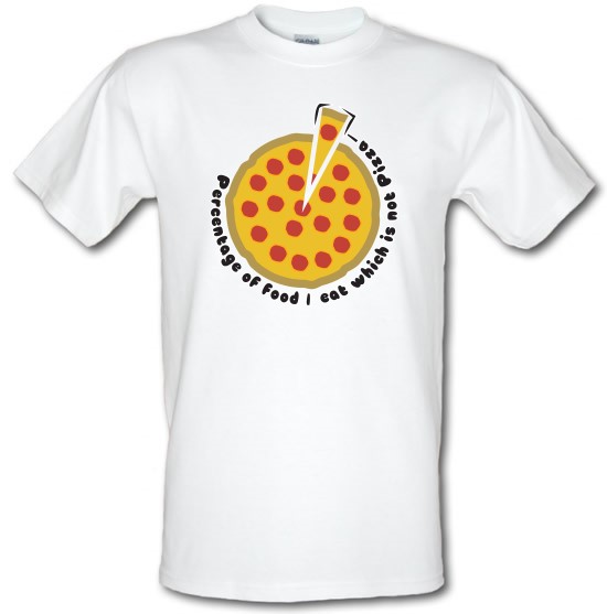 Pizza Percentage t-shirts