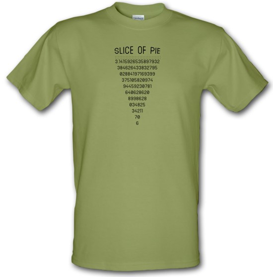 Slice Of Pi t-shirts