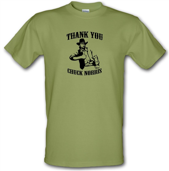 Thank you Chuck Norris t-shirts