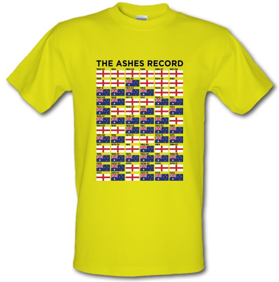 The Ashes Cricket Record t-shirts