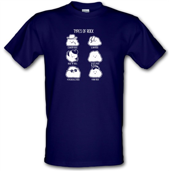 Types Of Rock t-shirts