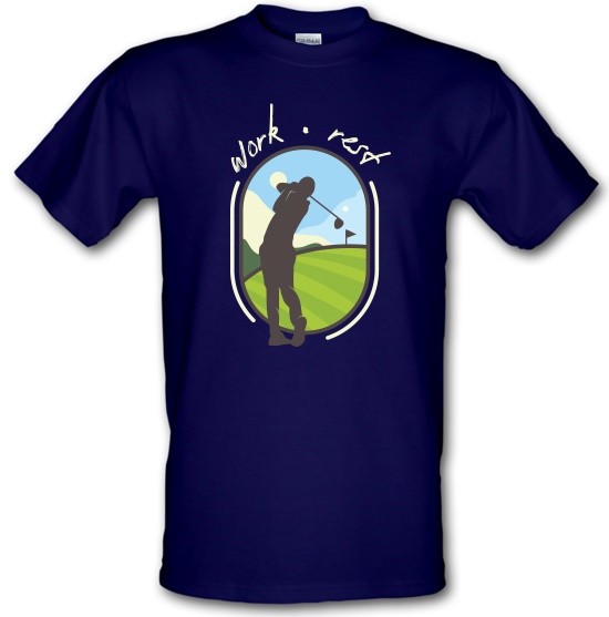 Work Rest Golf t-shirts