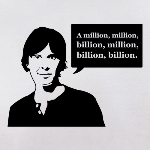 Brian Cox Million Billion t-shirts