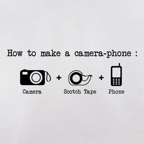 How To Make A Camera Phone t-shirts