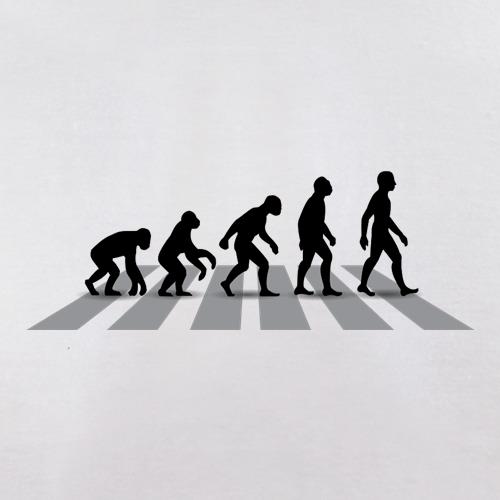 Evolution Of Man Abbey Road t-shirts
