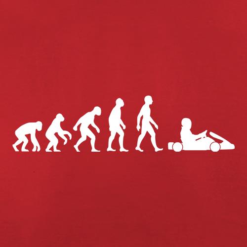 Evolution of Man Go Karting t-shirts