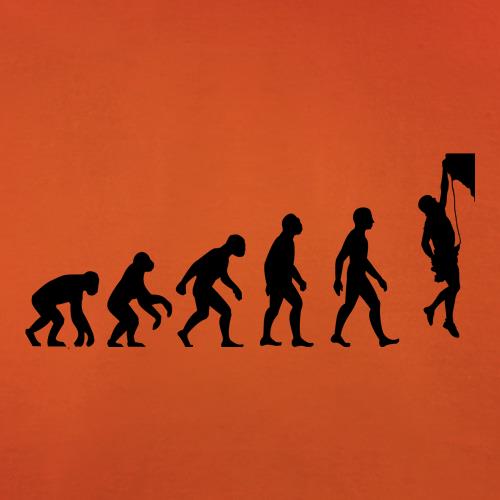 Evolution Of Man Rock Climbing t-shirts