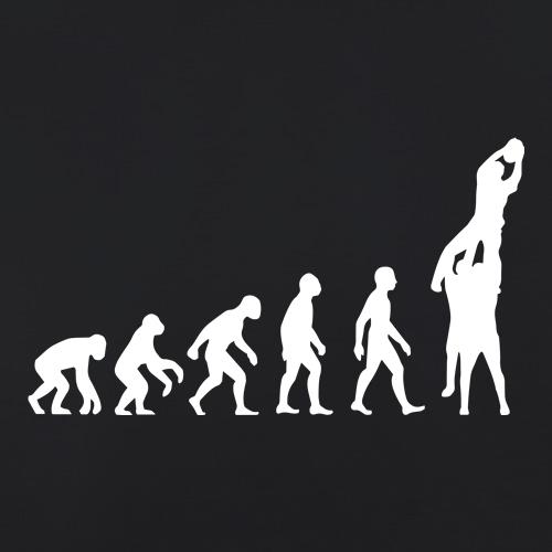 Evolution of man Rugby Lineout t-shirts