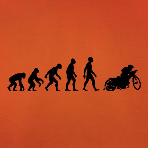 Evolution Of Man Speedway t-shirts