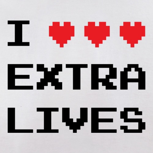 I Heart Extra Lives t-shirts