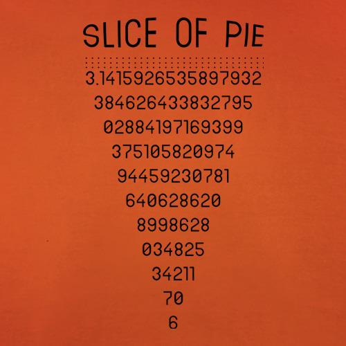 Slice Of Pi t-shirts