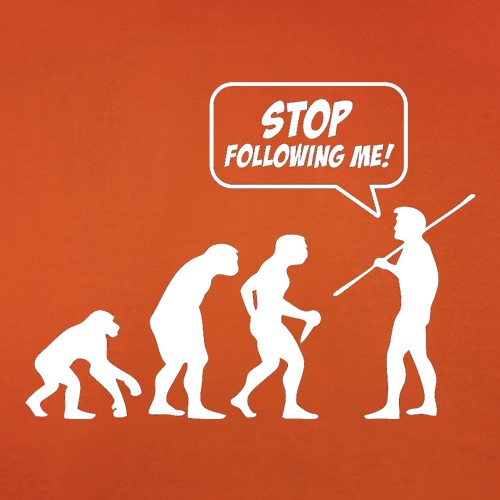 Stop Following Me! t-shirts