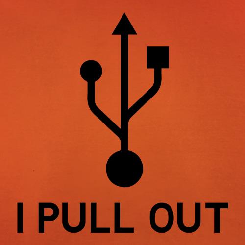 USB I Pull Out t-shirts