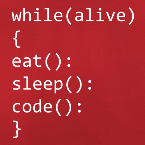 Eat, Sleep, Code t-shirts