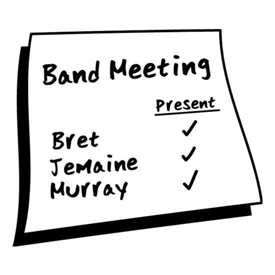 Band Meeting t-shirts