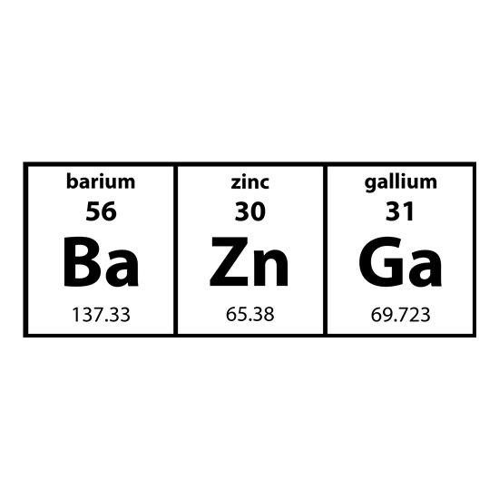 Baznga Periodic Table t-shirts