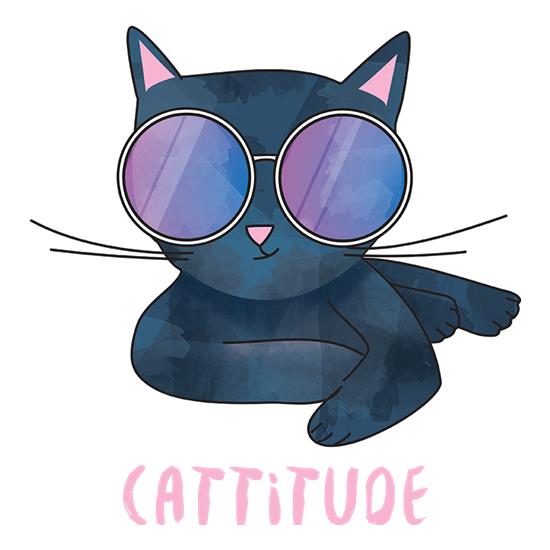 Cattitude t-shirts