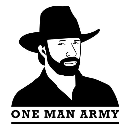 Chuck Norris One Man Army t-shirts