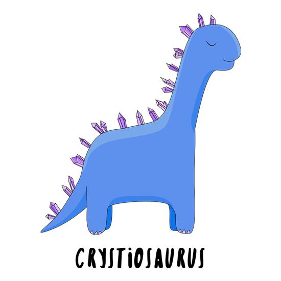 Crystiosaurus t-shirts