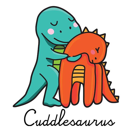 Cuddlesaurus t-shirts