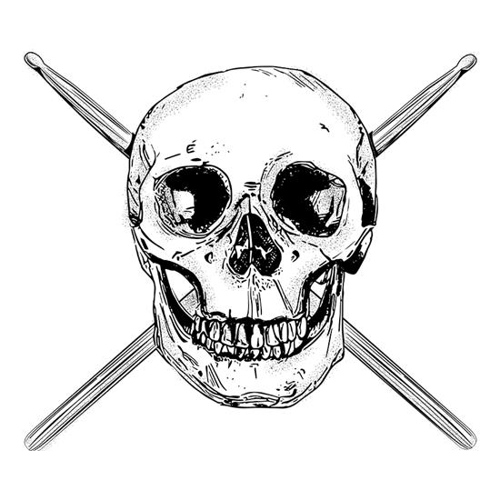 Drummer Skull t-shirts