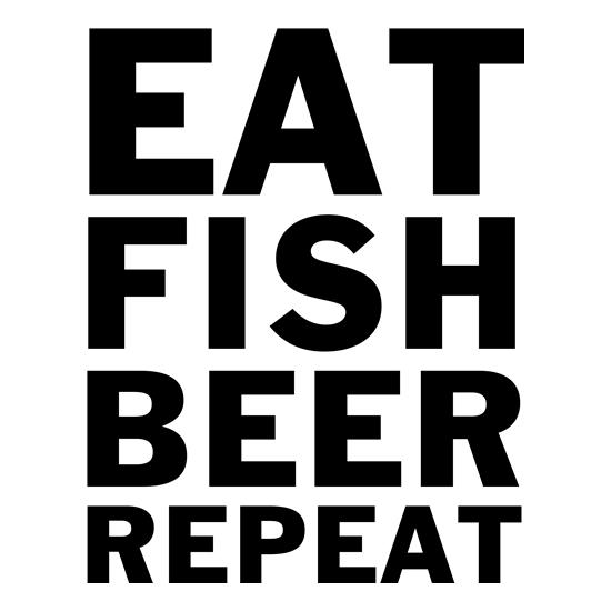 Eat Fish Beer Repeat t-shirts
