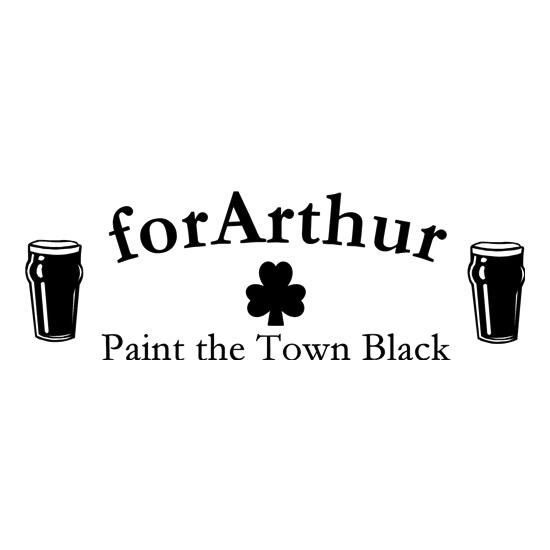 for Arthur! Paint the town black t-shirts