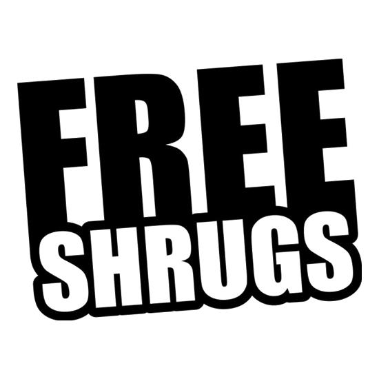 Free Shrugs t-shirts