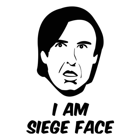 I Am Siege Face t-shirts
