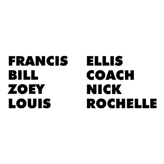 L4D Names V2 t-shirts