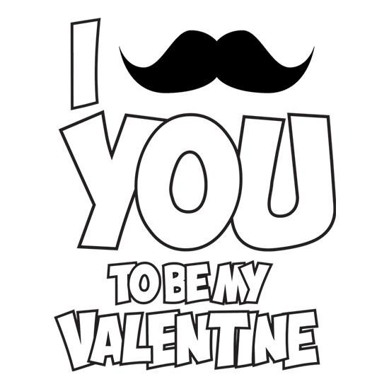 Moustache You To Be My Valentine t-shirts