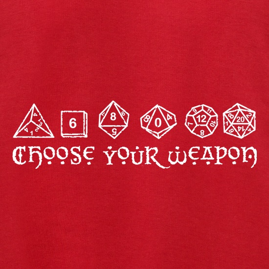 Choose Your Weapon (D&D Dice) Jumpers